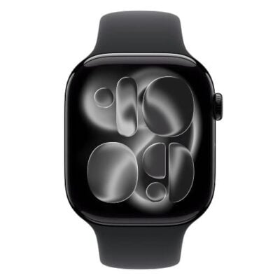 Apple Watch Series 11 GPS 46mm Aluminium Jet Black with Black Sport Band (S/M) MEUW4QL/A